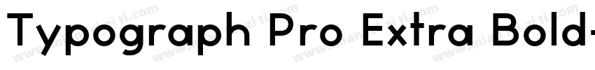 Typograph Pro Extra Bold字体转换